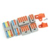 82Pcs Wiring Connector Conductor PCT Colorful Connecting Terminals with Bracket