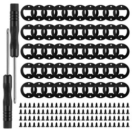 Ohiyoo 50 Set Bottle Opener Insert DIY Bottle Opener Hardware Stainless Steel Metal Bottle Opener Kit Bronze Beer Opener Bottle Opener Insert for Wood (Black, 50 Set)