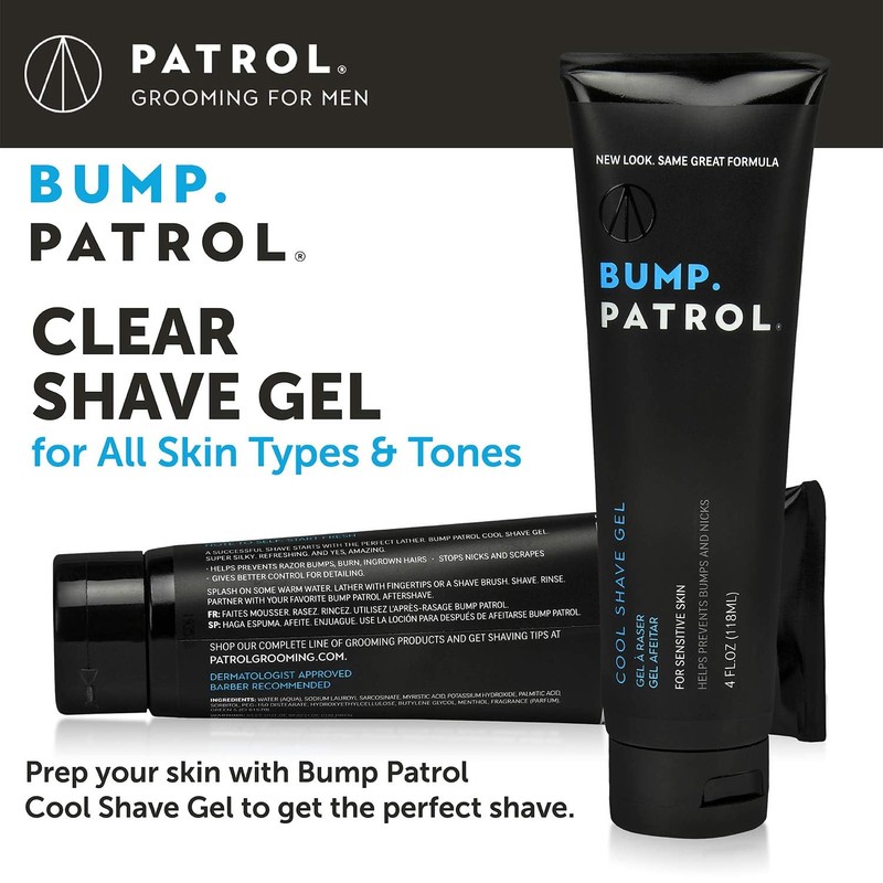Bump Patrol Cool Shave Gel - Sensitive Clear Shaving Gel