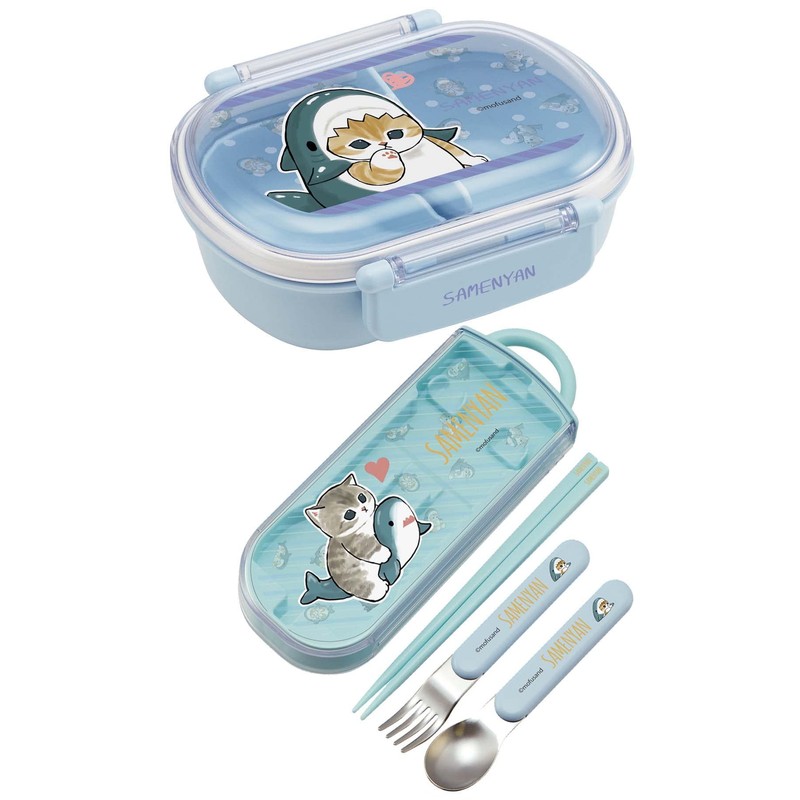 Skater TACC2AG-A Trio Set, Chopsticks, Spoon, Fork, Mofusand Moff Sand,