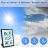 Geevon Large Display Digital Thermometer Hygrometer, Accurate Indoor Outdoor Temperature