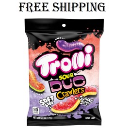 Trolli Sour Brite Duo Crawlers Candy, 6.3 Ounce Bag