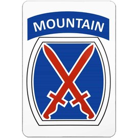 Vintage Ski World 10th Mountain Division Logo Magnet