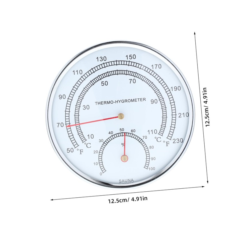 Operitacx Steam Thermohygrometer Sauna Accessories Large Screen Indoor Outdoor Thermometer
