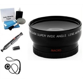 UltraPro 37mm Digital Pro Wide Angle/Macro Lens Bundle for The Panasonic SDR-H80, SDR-H90 Hard Drive Camcorders. UltraPro Bundle Includes: Lens Cleaning Pen, Lens Cap Keeper, and Deluxe Cleaning Kit