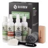 SILVERDEW 7PCS Shoe Cleaning Kit, 2 Bottles Shoe Cleaner, Deodorizer,