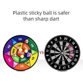 Sticky Dart Board Set with Balls - Safe and Fun Indoor Game for Kids and Adults