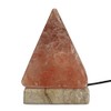 Quality USB Pyramid Salt Lamp - 9 cm (Multi)-QSALT-49