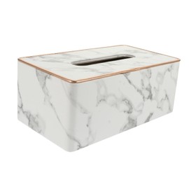 ABOOFAN Marbling Tissue Box Holder Creative Napkin Storage Case for Living Room Office and Home Decor Stylish Design with Handled Details for Tissue Storage Restaurants and Hotels