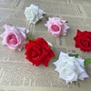 LXKBD Napkin Rings,48 Pcs Artificial Rose Napkin Holders Burlap Flower