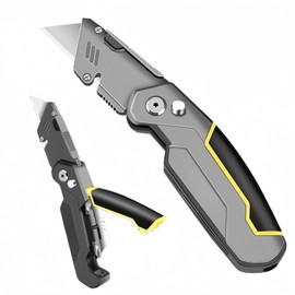 Multitool Utility Pocket Tool Folding Heavy Duty Carpet Cutter with 3 pc Stainless Steel Replaceable Accessory Cutter for Craft Tradesman Tool,Camping,Simple Repair.