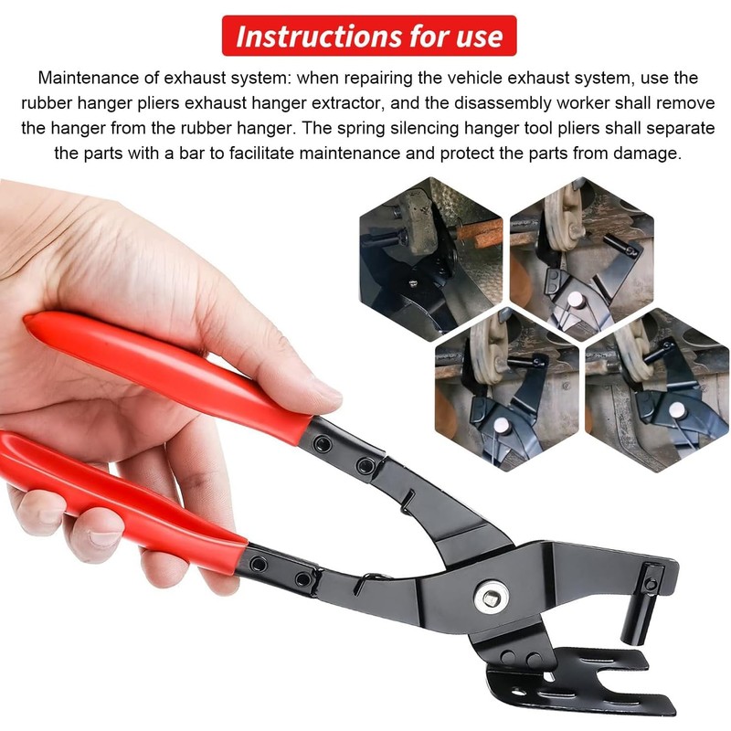 Candeon Car Exhaust Hanger Removal Plier - 11 inch Car