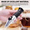 Honey Brix Tri-Scale Refractometer with ATC - Measures 58-90% Brix,
