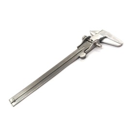 Calibre Vernier de calidad no digital, sistema de medición métrico profesional, herramientas imperiales para mediciones interiores, exteriores, profundidad y paso (cuerpo de acero inoxidable)