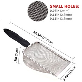 Oncpcare Small Holes Cat Litter Scoop, Litter Box Scooper Sifter for Cats Dogs Rabbits, Pet Sift Shovel Litter Cleaning Tool