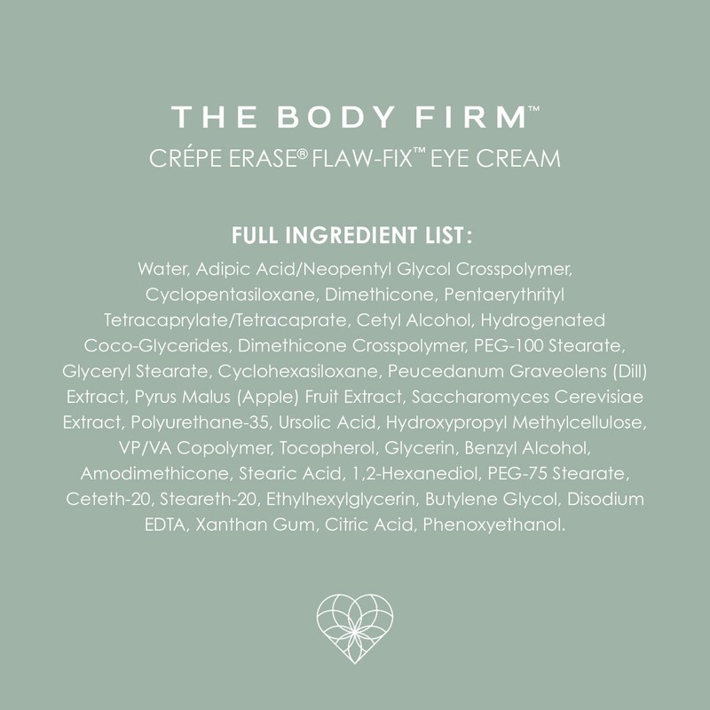 BODY FIRM Crepe Erase Flaw-Fix Eye Cream, Anti-Aging Wrinkle Cream,