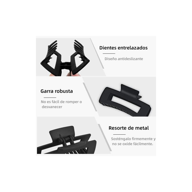 Pinzas Para Cabello de 8 Piezas, Pinzas Para El Cabello