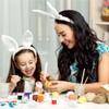 Morcheiong 24 Pcs White Plastic Egg Shakers Musical Instruments, Easter