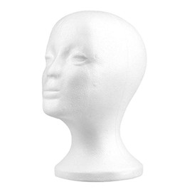 cdar Foam Mannequin Head, Foam Wig Heads Female Wigs Display Stand Holder Cosmetics Model Head for Makeup Practice and Wigs Glasses Hats Hairpieces Mask Stand (A, 1 Pcs)