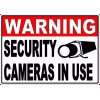 hillman group Warning Security Cameras In Use Home Video Surveillance