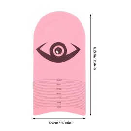 Healvian Eyelash Placement 5-Piece Eyelash Ruler Length Measurement Eyelash Curler for Eyelash Styling