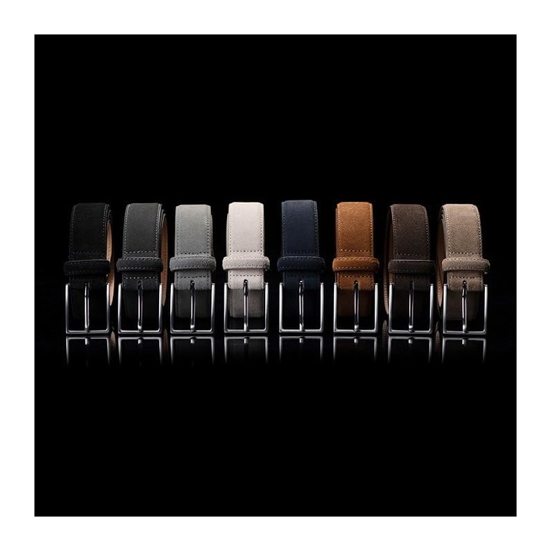 Riemen & Co Bobby Men's Belt Suede Width 3.5 cm,