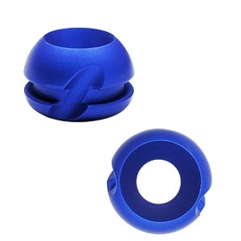 Southland Archery Supply Curved Round Aluminum Peep Sight for Archery Compound Bow - 2/Pack (Blue, 3/16 in)