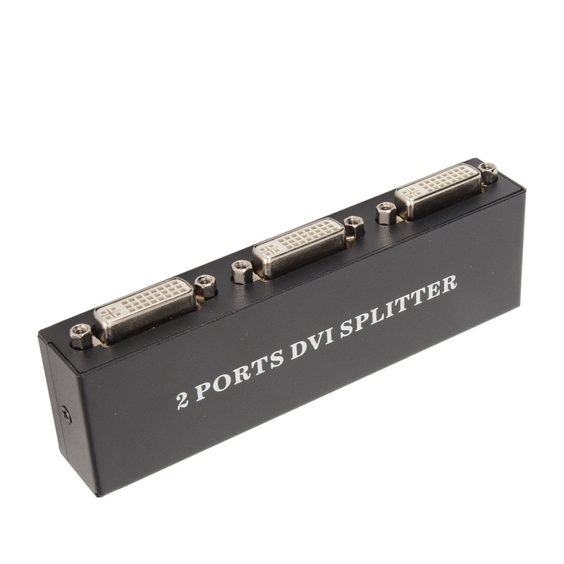 1x2 DVI Splitter 1 in 2 Out Support Resolution Up