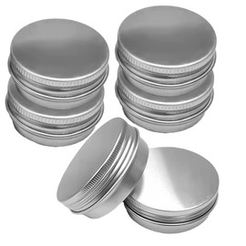 Itisyou Cream Case, Aluminum Can, Small Items, Aluminum Case, Mini Can Case, Divided Container, Cosmetics, Nail Parts, Portable, Refill Container, 6 Pack (5ml)