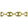 uGems 24K GP Anchor 14mm x 10mm Deisgner Chain 20