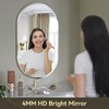 Brightify Oval Bathroom Mirrors for Over Sink, 24x40 Frameless Bathroom