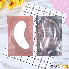 100 Pairs Eye Pads Eyelash Pads for Eyelash Extension Eyelash Lifting Eyelashes Colouring Eyelashes Eye Patches Eyelash Extension Pad (Pink)