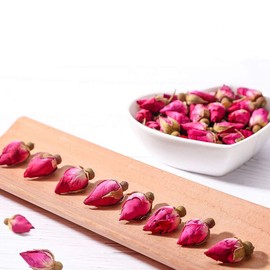 CoolCrafts Dried Rose Buds Edible Fragrant Dried Flowers for Tea, Baking, Crafts, Potpourri - Red Rose Buds 3.5oz