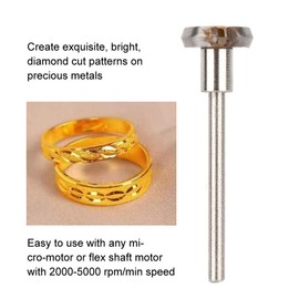 Diamond Flywheel, Mini DIY Micro Engraving Shank Making Accessory for Jewelry Metal Glass Ceramic Plastic Wood (135deg)