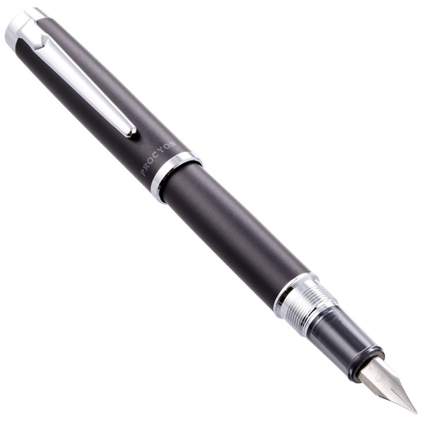 Platinum PNS-8000 11749012 Fountain Pen, F, Fine Point, Proscion Luster, Black Mist, Dual Use