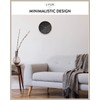 LUUK LIFESTYLE Modern wall clock with silent movement and no