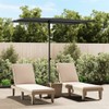 vidaXL Rectangular Outdoor Parasol with Aluminum Pole - Anthracite Fabric