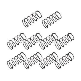 sourcingmap Compression Spring - 1.2mm Wire Dia , 20mm OD , 45mm Free Length Spring Steel Extension Spring,Black,10Pcs