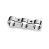 Chrome Triple Hose Separator Clamp for Motorcycle Oil/Fuel Lines