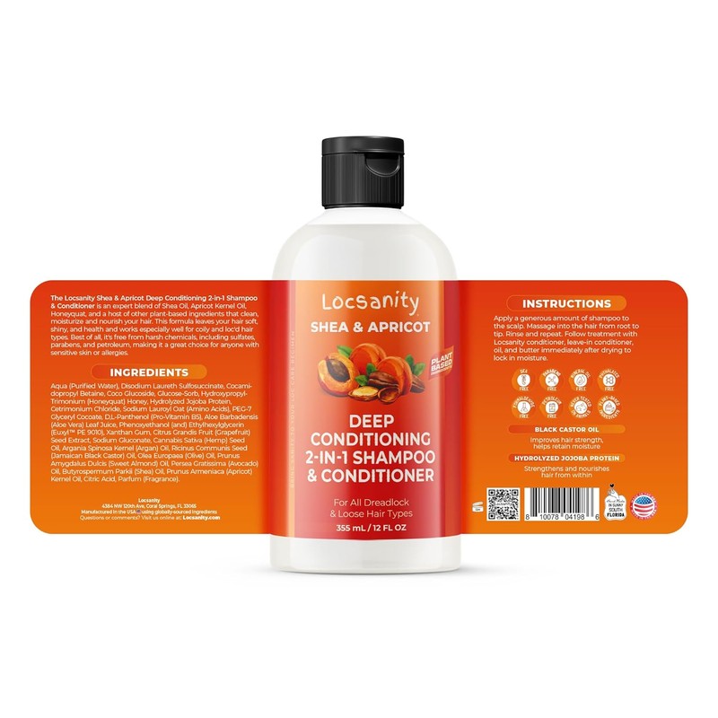 Locsanity Shea & Apricot Loose, Natural, Conditioning and Moisturizing Loose