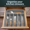 Pantrymade Silicone Silverware Drawer Organizer – Non-Slip Utensil Holder for