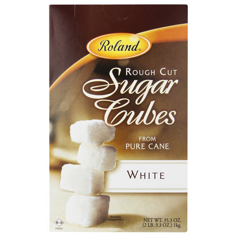 Roland Foods Rough Cut White Sugar Cubes, Specialty Imported Food,