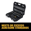 DEWALT Mechanics Tool Set, 1/4 Inch Drive, SAE/Metric Set, 84