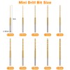 Ainiv 10Pcs Mini Twist Drill Bit Set, Micro Engraving Drill
