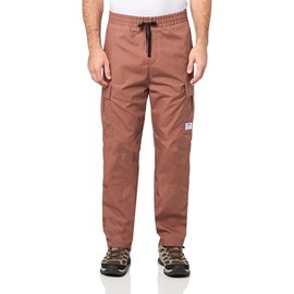 HUGO Relaxed Fit Cotton Twill Joggers,Brown Sugar,L