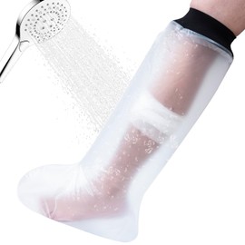 Inmoredo Reusable Waterproof Adult Leg/Calf Cast Cover for Shower - Watertight Protector for Surgery, Bandages, Wounds, and Burns