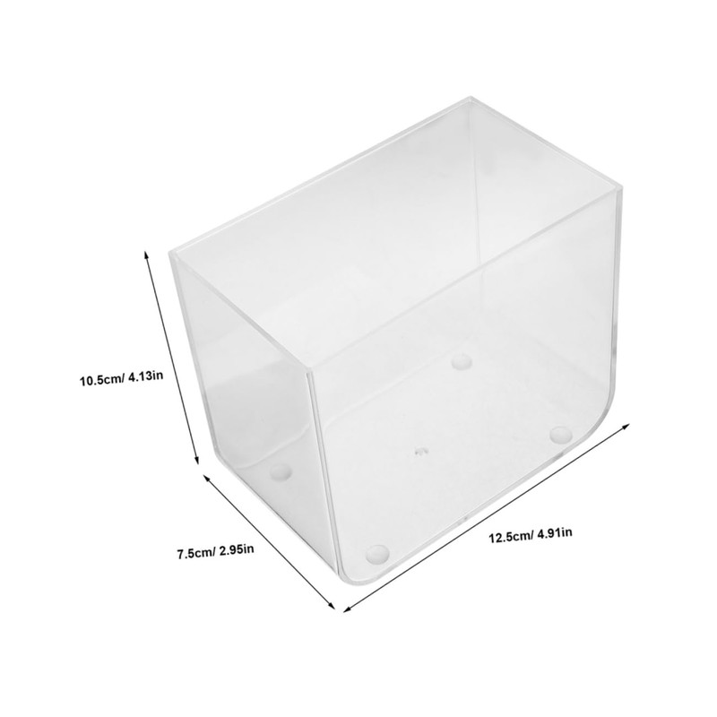 Zerodeko 2Pcs Open Top Aquarium Compact Fish Tank for Goldfish