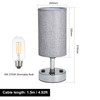 A C 220－240V Bedside Table Lamp Desk Light Nightstand Lamp
