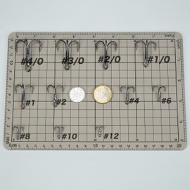 Piscorush 50 Pcs Triple Hook Set Angled Band 1X Treble Hooks with Case Round High Carbon Steel Hooks for Lures 3 Needles (Black Nickel Treated, #2/0 50pcs)