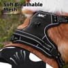PUPTECK No Pull Dog Harness Medium Sized, Adjustable Reflective Dog